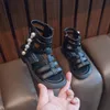 Sandalo Anak Roma Fashion Musim Panas Gladiator Perempuan anak HighTop Bayi Balita Sepatu Bot Kualitas Tinggi 220611