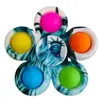 Spot coloré sensoriel fidget push bubble board jouet simple fossette fidget doigt jeu anti-stress spinner