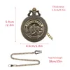 Pocket Watches Colorado Country Forest View Relief Pattern Bronze Quartz Watch Fob Chain Necklace Pendant Men Women Clock Gifts