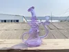 Hookahs,double uptake recycler,purple, glass bong factory direct supply to accept personalized custom 14mm glass oil rigs