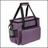 収納バッグ携帯用旅行ミシン袋大容量ハンドルストラップオックスフォードの布用防塵摩耗耐摩耗性落下