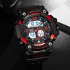 ساعة Wristwatches Chrono Men مشاهدة أعلى Wristwatch Sport Electronic Big Dial Quartz Digital Male Wrist Clock Man's Watches