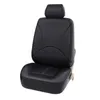 Car Seat Covers Black PU Leather Cover Protector Front Or Rear Back Cushion Pad Mat Backrest For Auto Interior Truck