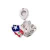 Andy Jewel 925 Sterling Silver Beads Love Puerto Rico Dangle Charm Charms Passar European Pandora Style Smycken Armband Halsband 797855EN16