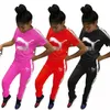 Yaz Spor giyim Tasarımcı Trailtsits Nakış Kadınları 2 Parça Set Pantolonu Kıyafetleri Pamuk Tişört Pantolon Jogger Sport Takım Moda Mektup Baskı K186