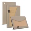 PU -läder -surfplattor för Apple iPad 10.2 Air 5/4/3/2/1 Pro 11/10.5/9,7 tum - Dual View Angle Business Tre -Fold Flip Kickstand Cover med kortplatser