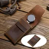 Watch Boxes & Cases Leather Travel Case Pouch Bracelet Bag Organizer For Men WomenWatch Hele22