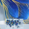 Nuovo stile cinese stile blu disegno fiore moda magnolia paesaggio luce di lusso sfondo muro personalizzato murale
