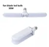 E27 LED Light Fan Blade Timing Lamp AC85265V 30W 45W 60W Foldable Led Bulb Lampada For Home Ceiling Lights3207583