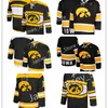 NIK1 XFLSP 2022 College Custom Iowa Hawkeyes Hockey Jersey 73 C.J. Parisi 73 Nathan Schultz 10 Michael Viola 1 Alex Johnson 2 Philip Johnson 3