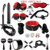 Beauty Items Adult SM BDSM Kits Adults sexy Toys For Women Handcuffs Whip Nipple Clamps Spanking Metal Anal Plug Vibrator 18PCS Pink