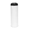 US Warehouse 20oz Sublimatie Blank Sippy Tumbler RVS Rechte Waterfles Met 2 in 1 Deksel DIY Draagbare Outdoor Koffiemokken B6