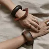 Bracelet 2023 Vintage multicolore en bois géométrique irrégulier carré rond Style Simple Bracelet pour femmes bijouxBangle