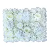40x60cm Mur de fleurs artificielles décor de maison pivoine Hortensia Fleurs Ornement du panneau de ligne pour la toile de mariage Decoration DIY 12pcs