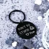 Keychains Son Daughter From Mom Mother Don't Do Birthday Gifts for Boy Girl Kid Teenages Metal Key Ring