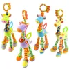 Baby Plush Stroller Toys born Rattles Mobiles Cartoon Animal Hanging Bell Educational Baby brinquedos bebe 220531