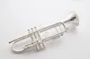 NOVO MFC BB Trumpe Lt180S-37 Silver Plated Music Instruments Profesional Trumpes estudante incluiu acessórios de bocalista de casos