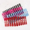 Fałszywe paznokcie 24pcs Fałszywe paznokcie matowe brokat Balerina Odłączana do przedłużenia manicure