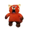 4 kinds of design 22CM turning red cartoon animation film and television around raccoon plush teddy bear animal doll children's birthday gift wholesale