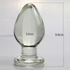 Smooth Transparent Glass Anal Plug G Spot Stimulateur Expander Vagin Ball Anus Dilator Sexy Toys for Woman Butt