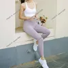 Abbigliamento Leggings Donna Tuta Pantaloni da yoga Cloud Feeling Align Fronte-retro spazzolato Nude Feeling 25 pollici Sport Vita alta Pantaloni fitness Pantaloni da jogging corsa