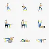 Fitness Elastyczne oporności oporowe CrossFit Ćwiczenie gumowe trening trening gumki gumki sportowe joga siłowni sprzęt siłowy