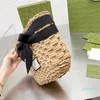 2022 Straw Beach Bag Designer حقائب اليد أشرطة الصيف بارد نساء غير رسمي تسوق حزمة الكتف Crossbody Lady Fashion محفظة 696