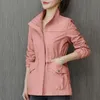 HIFASHION Frauen Doppel Schicht Windjacke Herbst Beiläufige Dünne Mantel Mode Plus Größe 4Xl Stehkragen Damen Jacke 220812