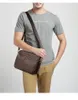 Kvinnors portföljpåsar Casual Business Mens Messenger Vintage Crossbody Bag Bolsas Black Brown Shoulder Bags Luxury Leather Ryggsäckar