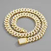 Chains Bling Iced Out Chain Vintage Crystal Cuban Link Necklace For Men Women Punk Hip Hop Miami Zinc Alloy Choker JewelryChains