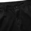 Men's Pants Purple House Male Multi Casual Shorts Pocket Zipper Outdoor Color Fashion Solid Tooling Buckle Men's Cargo PantsMen's