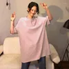 T-shirts Femmes Style Coréen Ins Lâche Mode Coton Tout-Allumette Vêtements Pour Femmes D'été Simple À Manches Courtes De Haute Qualité Solide BF Femmes T-Sh