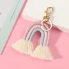 Keychains for Women Weaving Handmade key Holder Keyring Charm Car Hanging Jewelry Gifts