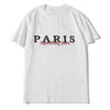 Mens 22SS Designer T Shirt Fashion Paris Män Kvinnor Par Casual Black White Stylist S Size S-XXL