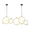 Lampes suspendues Designer Personnalité Wind Bar Dans Art Circle À La Réception Et Lanternes De Restaurant Nordique DroplightPendant