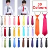 Fliegen Schule Junge Uniform Krawatte 2022 Mode Krawatte Hohe Qualität Kinder Kinder Hochzeit Einfarbig Elastische Bands