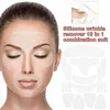 16 pièces patchs en silicone réutilisables tampons anti-rides autocollant de suppression des rides en silicone visage front cou autocollant pour les yeux patch de soins de la peau 23562566