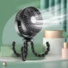 Party Fanous 2022 Newset Octopus Fan Portable Handheld USB Многофункциональный силиконовый держатель вентилятор.