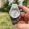 Süper 41mm Erkek Saatler Otomatik Mekanik Hareket 316L İnce Çelik Kılıf Küçük İkinci El Altı O 'Saat Montre de Luxe