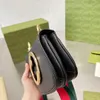 Italia Brand Classic Blondie Mini Borse a tracolla Alta qualità Vera pelle Moda Red Green Stripes Borsa a tracolla Designer di lusso Pelle bovina Pochette da donna 22CM