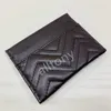 sac à main pour femmes de la mode classique porte-cartes de crédit d'affaires porte-monnaie sac de luxe en cuir avec boîte d'origine étuis à passeport marmont