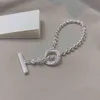 2023 디자이너 New Fashion Jewelry Gujia S925 스털링 실버 비드 조각 브레이슬릿 패션 간단한 커플 브레이슬릿