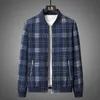 Men's Jackets Spring Men's Jacket Casual Plaid Windbreaker Coat Men Streetwear Fashion Baseball Collar Bomber Slim OuterwearMen's