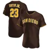 2022 Maillots de baseball Tatis Jr. 23 Manny Machado 13 Jersey Blanc Accueil Tan Couleur Marron Alterné Bouton Cousu Taille S-XXXL