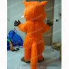Simulation Long Fur Fox Mascot Costumes High quality Cartoon Character Outfit Suit Halloween Adults Size Birthday Party Outdoor Festival Dress