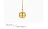 Anhänger Halsketten Edelstahl Halskette Gold Farbe Doppel Ball Mode Schmuck Collares Para Mujer Geschenk 220427