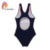 Andzhelika Children Swimsuit Girls Sport Swimwear Patchwork Bodysuit Kid Bathing Suit Child Beach Monokini 220505