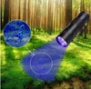 395-400NM Ultra Violet UV Light Mini Portable 12 LED Lampe de poche UV Torche Scorpion Détecteur Finder Lumière noire porte-clés torche