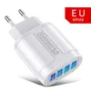 48W USB Charger Fast Charge QC 3.0 Wall Charging For iPhone 12 11 Samsung Xiaomi Mobile 4 Ports EU US Plug Adapter Travel