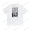 22ss Hommes Designers t-shirts tee Waterfall letter print manches courtes Crew Neck Streetwear noir blanc xinxinbuy XS-L